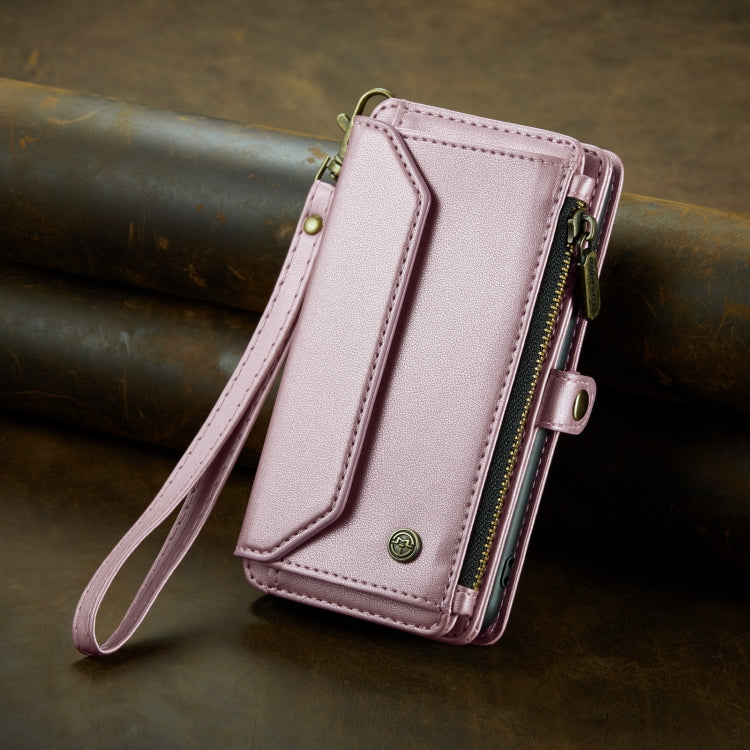 For iPhone 11 CaseMe C36 Card Slots Zipper Wallet RFID Anti-theft Leather Phone Case(Pink) - iPhone 11 Cases by CaseMe | Online Shopping South Africa | PMC Jewellery | Buy Now Pay Later Mobicred