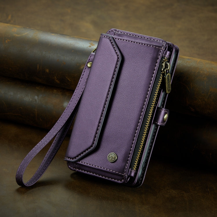 For iPhone 11 Pro CaseMe C36 Card Slots Zipper Wallet RFID Anti-theft Leather Phone Case(Purple) - iPhone 11 Pro Cases by CaseMe | Online Shopping South Africa | PMC Jewellery | Buy Now Pay Later Mobicred