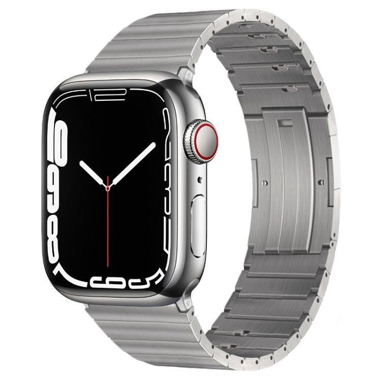 For Apple Watch 38mm PG65 Single Bead Bamboo Joint Spring Bars Titanium Metal Watch Band(Silver) - free shipping - PMc TechLife - Order now!