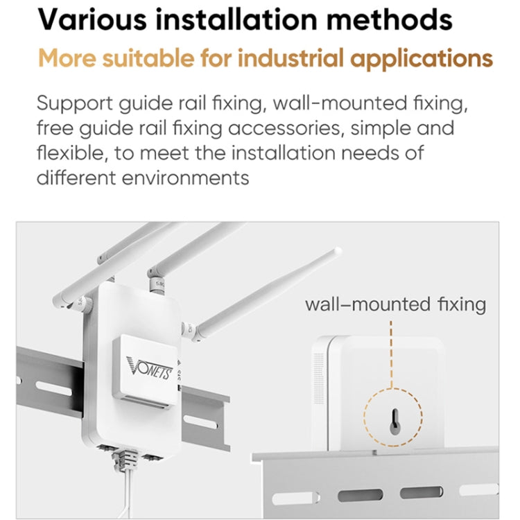 VONETS VAR1800-H 1800Mbps Wireless WiFi Router Standard Edition(White) - Wireless Routers by VONETS | Online Shopping South Africa | PMC Jewellery | Buy Now Pay Later Mobicred