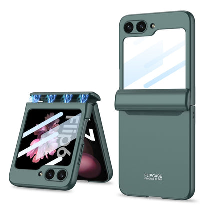 For Samsung Galaxy Z Flip6 GKK Integrated Magnetic Full Coverage Folding Phone Case(Green) - Galaxy Z Flip6 5G Cases by GKK | Online Shopping South Africa | PMC Jewellery | Buy Now Pay Later Mobicred