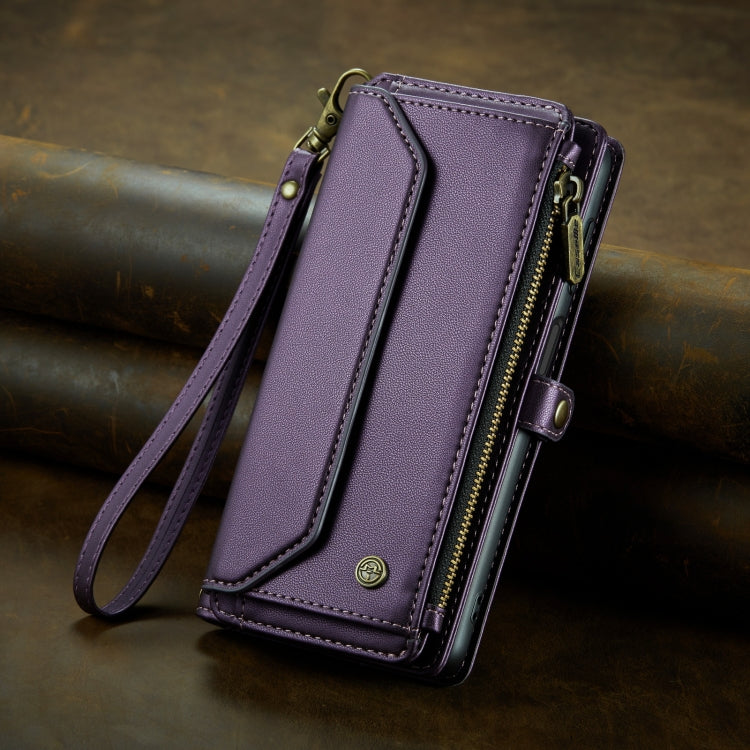 For Samsung Galaxy A32 5G CaseMe C36 Card Slots Zipper Wallet RFID Anti-theft Leather Phone Case(Purple) - Galaxy Phone Cases by CaseMe | Online Shopping South Africa | PMC Jewellery | Buy Now Pay Later Mobicred