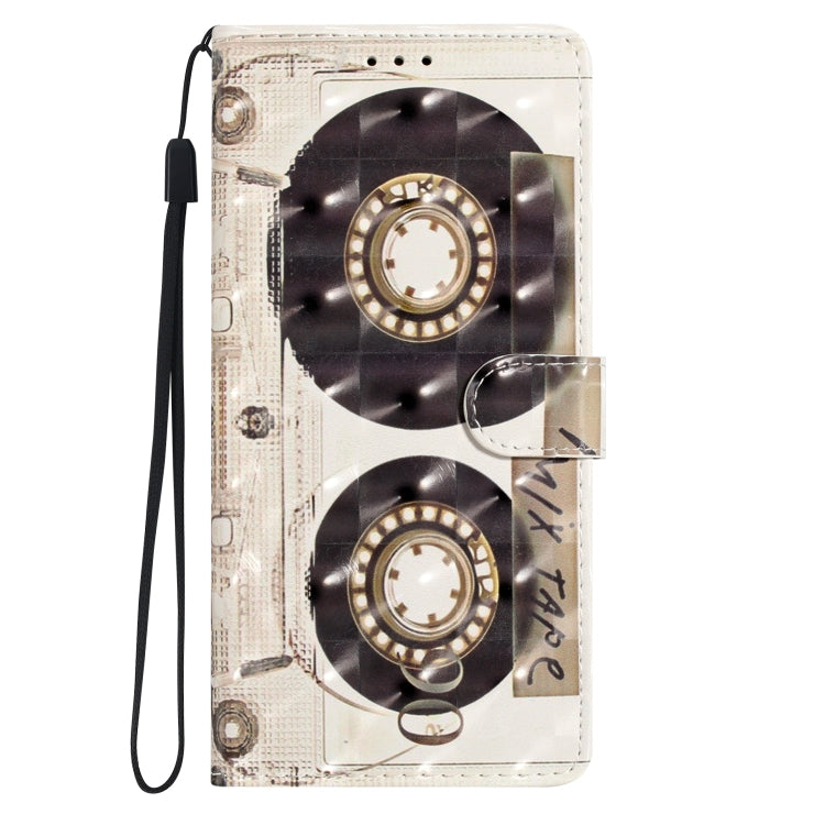 For iPhone 16 3D Pattern Leather Phone Case(Tape) - iPhone 16 Cases by PMC TechLife | Online Shopping South Africa | PMC TechLife | Buy Now Pay Later Mobicred