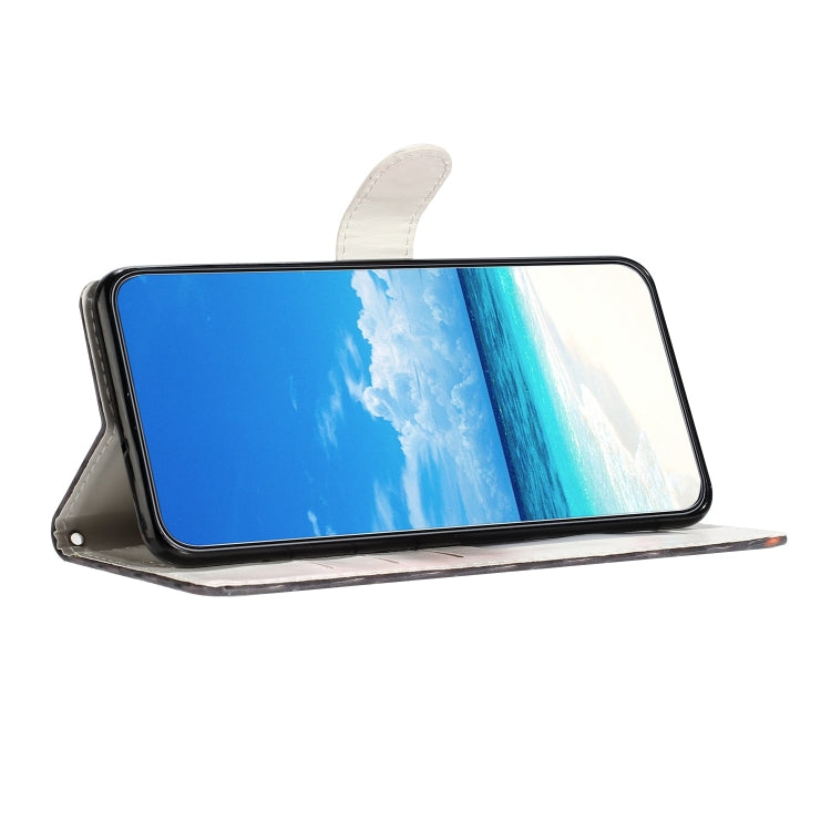 For Motorola Edge 2024 3D Pattern Leather Phone Case(Striped Heart) - Motorola Cases by PMC Jewellery | Online Shopping South Africa | PMC Jewellery | Buy Now Pay Later Mobicred