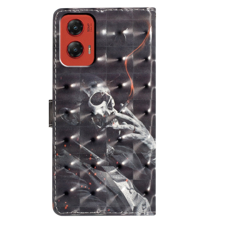 For Motorola Moto G Stylus 5G 2024 3D Pattern Leather Phone Case(Skull) - free shipping - PMC Jewellery - Order now!