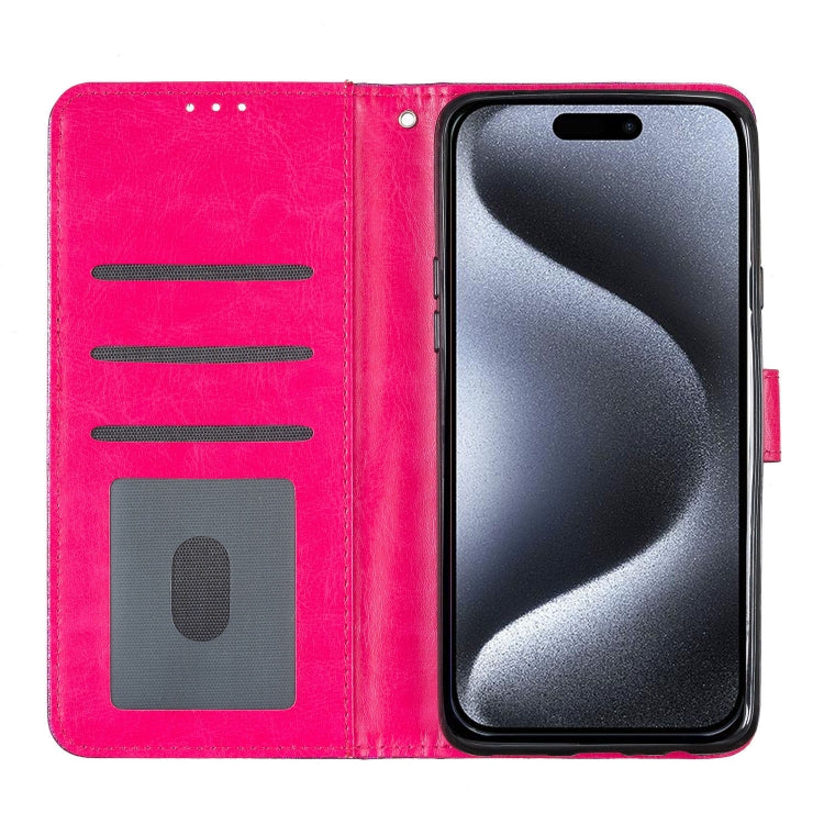 For iPhone 16 Pro Glitter Powder Flip Leather Phone Case(Rose Red) - iPhone 16 Pro Cases by PMC Jewellery | Online Shopping South Africa | PMC Jewellery | Buy Now Pay Later Mobicred