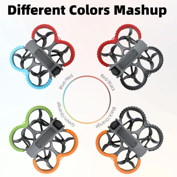 For DJI Avata 2 Sunnylife Drone Anti-Collision Protective Cover Combo Case Kit(Black) - Cases & Bags by Sunnylife | Online Shopping South Africa | PMC TechLife | Buy Now Pay Later Mobicred