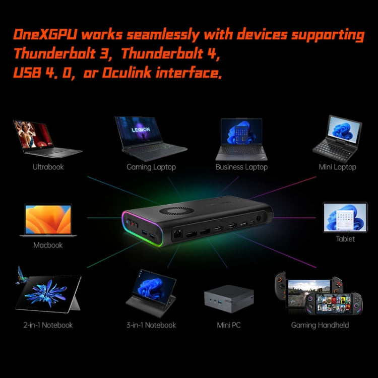 ONE-NETBOOK OneXGPU AMD Radeon RX 7600M XT 8GB Portable Expansion Dock(Black) - free shipping - PMC TechLife - Order now!