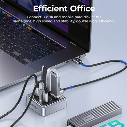 ORICO XHJ2U2C-G2 4-Port Compact Zinc Alloy USB 3.0 HUB Expand Converter(Silver) - USB 3.0 HUB by ORICO | Online Shopping South Africa | PMC Jewellery | Buy Now Pay Later Mobicred