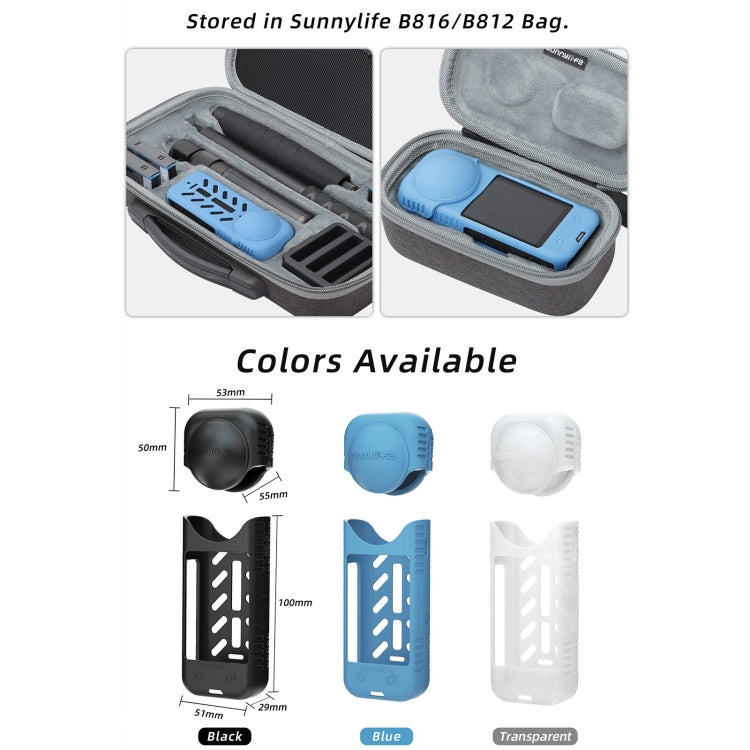 For Insta360 X4 Sunnylife Silicone Shockproof Case Lens Cover(Transparent) - Case & Bags by Sunnylife | Online Shopping South Africa | PMC TechLife | Buy Now Pay Later Mobicred