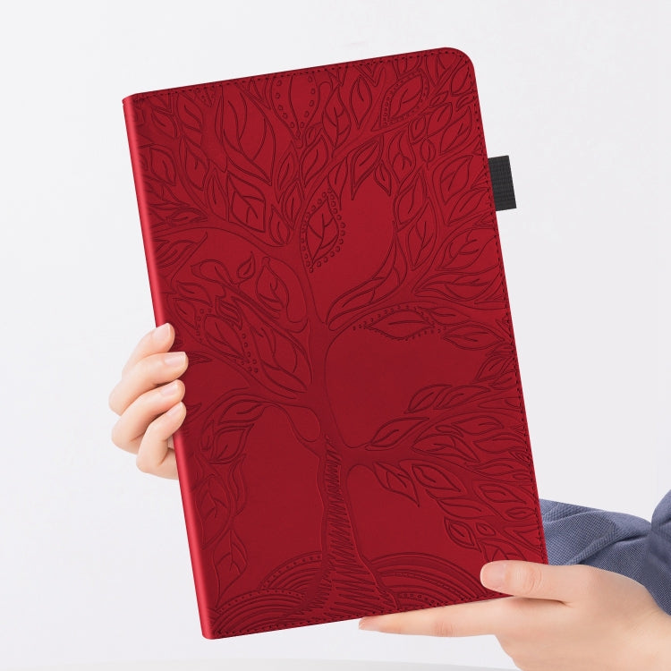 For iPad Pro 13 2024 Tree Life Series Embossed Smart Leather Tablet Case(Red) - iPad Pro 13 2024 Cases by PMC Jewellery | Online Shopping South Africa | PMC Jewellery | Buy Now Pay Later Mobicred