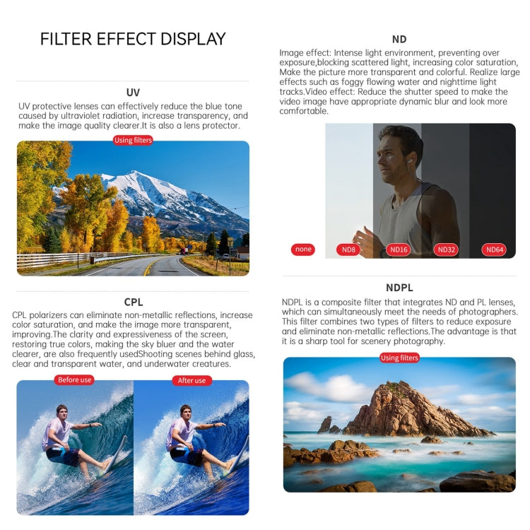 For Insta360 Ace Pro JSR ACE PRO KB Series Camera Lens Filter, Filter:ND32 - Len Accessories by JSR | Online Shopping South Africa | PMC TechLife | Buy Now Pay Later Mobicred