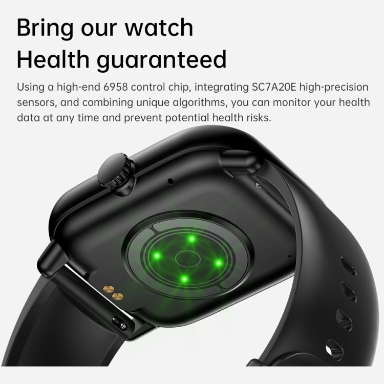 Y80 2.01 inch IPS HD Screen Smart Watch Supports Bluetooth Call / Health Monitoring(Black) - Smart Watches by PMC Jewellery | Online Shopping South Africa | PMC Jewellery | Buy Now Pay Later Mobicred