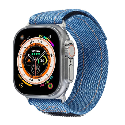 For Apple Watch Ultra 2 49mm Cowboy Nylon Hook and Loop Fastener Watch Band(Royal Blue) - Watch Bands by PMC Jewellery | Online Shopping South Africa | PMC Jewellery | Buy Now Pay Later Mobicred