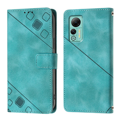 For Ulefone Note 14 Skin Feel Embossed Leather Phone Case(Green) - Ulefone Cases by PMC Jewellery | Online Shopping South Africa | PMC Jewellery | Buy Now Pay Later Mobicred