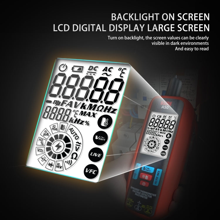 BSIDE A50 Infrared Temperature Test Digital Multimeter - free shipping - PMC TechLife - Order now!