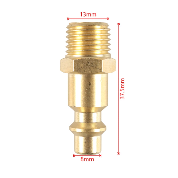 Car 1/4NPT Brass American Style Pneumatic Chuck(Yellow) - Inflatable Pump by PMC TechLife | Online Shopping South Africa | PMC TechLife | Buy Now Pay Later Mobicred