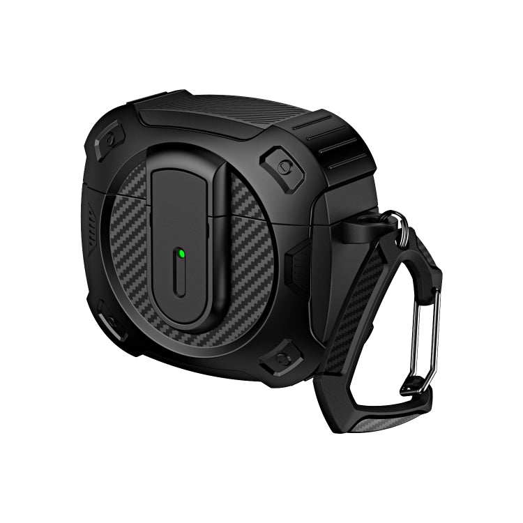 For AirPods 3 Lock Shockproof Bluetooth Earphone Protective Case(Black) - For AirPods 3 by PMC Jewellery | Online Shopping South Africa | PMC Jewellery | Buy Now Pay Later Mobicred