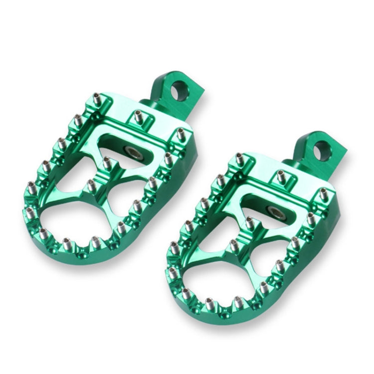 Motorcycle Modification Pedal Set Wide Fat Footpegs Foot Pegs for Harley (Green) - Others by PMC Jewellery | Online Shopping South Africa | PMC Jewellery | Buy Now Pay Later Mobicred
