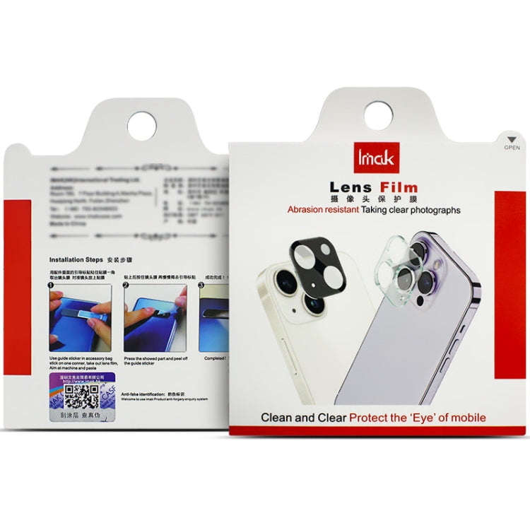 For iPhone 16 / 16 Plus imak High Definition Integrated Glass Lens Film Black Version - iPhone 16 Tempered Glass by imak | Online Shopping South Africa | PMC TechLife | Buy Now Pay Later Mobicred