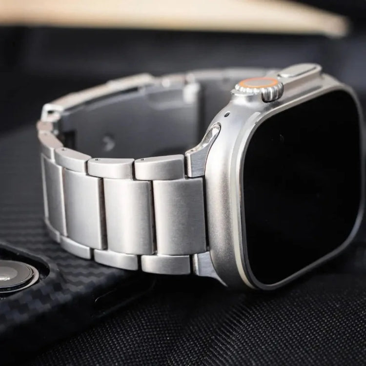For Apple Watch SE 2022 40mm Titanium Metal Watch Band(Silver) - free shipping - PMC TechLife - Order now!