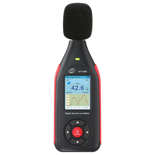 BENETECH GT1355B LCD Display Decibel Tester - Light & Sound Meter by BENETECH | Online Shopping South Africa | PMC Jewellery | Buy Now Pay Later Mobicred