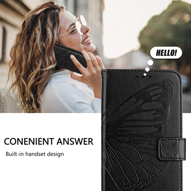 For Blackview A52 Embossed Butterfly Leather Phone Case(Black) - free shipping - PMC TechLife - Order now!