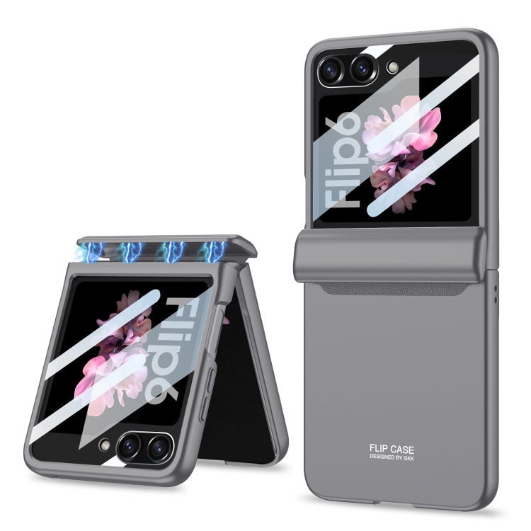 For Samsung Galaxy Z Flip6 GKK Integrated Full Coverage Folding Phone Case(Grey) - Galaxy Z Flip6 5G Cases by GKK | Online Shopping South Africa | PMC Jewellery | Buy Now Pay Later Mobicred