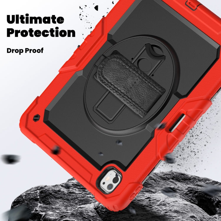 For iPad Pro 13 2024 Silicone Hybrid PC Tablet Case with Shoulder Strap(Red) - iPad Pro 13 2024 Cases by PMC TechLife | Online Shopping South Africa | PMC TechLife | Buy Now Pay Later Mobicred