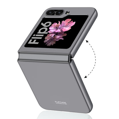 For Samsung Galaxy Z Flip6 GKK Ultra-thin Full Coverage Phone Case with Tempered Film(Silver) - Galaxy Z Flip6 5G Cases by GKK | Online Shopping South Africa | PMC Jewellery | Buy Now Pay Later Mobicred