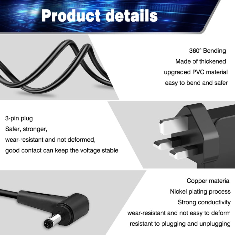 45W 19V 2.37A Laptop Notebook Power Adapter For Asus 4.0 x 1.35mm, Plug:US Plug - For Asus by PMC TechLife | Online Shopping South Africa | PMC TechLife | Buy Now Pay Later Mobicred