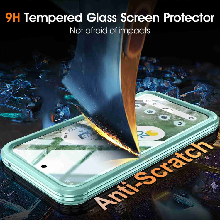 For Google Pixel 9 Pro XL RedPepper Transparent IP65 Life Waterproof Phone Case(Green) - Google Cases by RedPepper | Online Shopping South Africa | PMC Jewellery | Buy Now Pay Later Mobicred