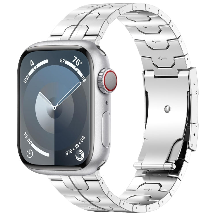 For Apple Watch SE 2023 40mm Turtle Buckle Titanium Alloy Watch Band(Silver) - free shipping - PMC TechLife - Order now!
