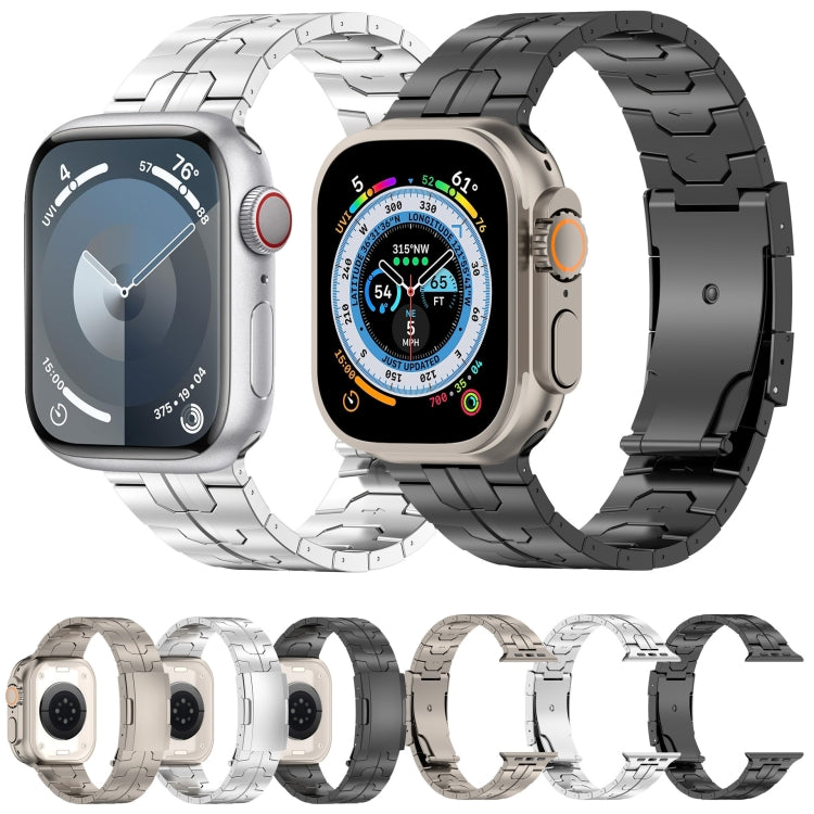 For Apple Watch SE 2022 44mm Turtle Buckle Titanium Alloy Watch Band(Silver) - free shipping - PMC TechLife - Order now!