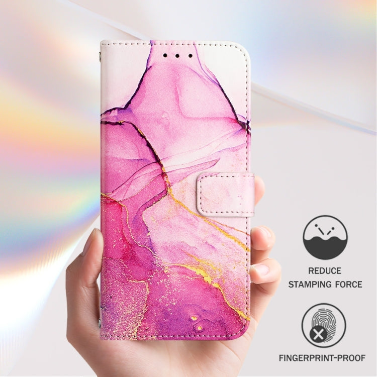For Blackview Shark 8 PT003 Marble Pattern Flip Leather Phone Case(Pink Purple Gold) - More Brand by PMC TechLife | Online Shopping South Africa | PMC TechLife | Buy Now Pay Later Mobicred