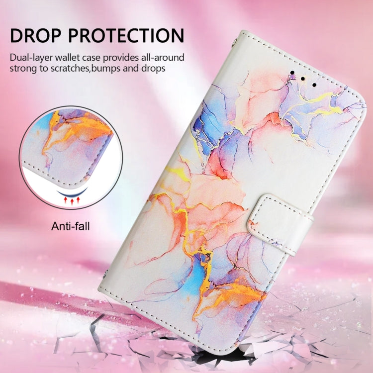 For Blackview Shark 8 PT003 Marble Pattern Flip Leather Phone Case(Galaxy Marble White) - More Brand by PMC TechLife | Online Shopping South Africa | PMC TechLife | Buy Now Pay Later Mobicred