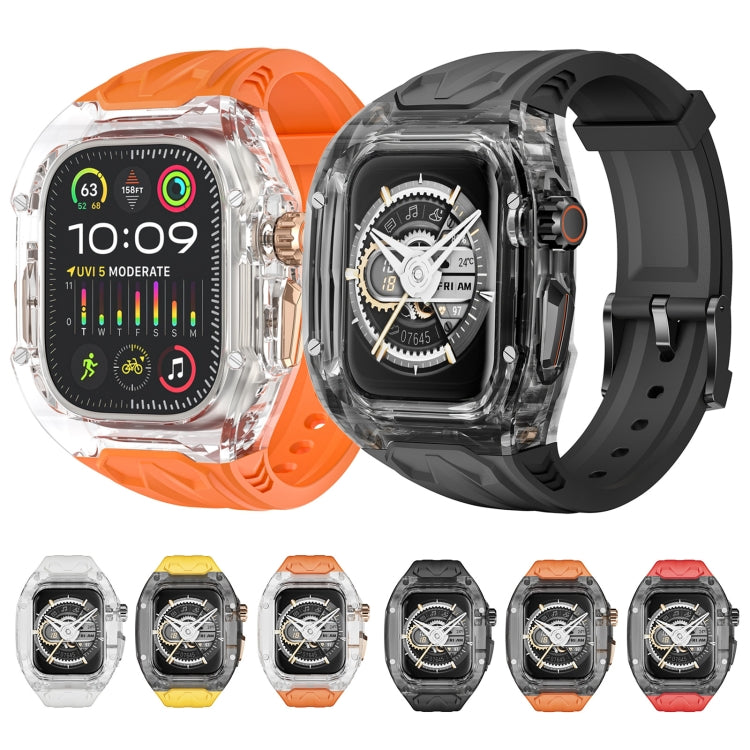 For Apple Watch Series 6 44mm Modified PC Hybrid TPU Watch Case Band(Starlight Transparent) - Watch Cases by PMc TechLife | Online Shopping South Africa | PMc TechLife | Buy Now Pay Later Mobicred