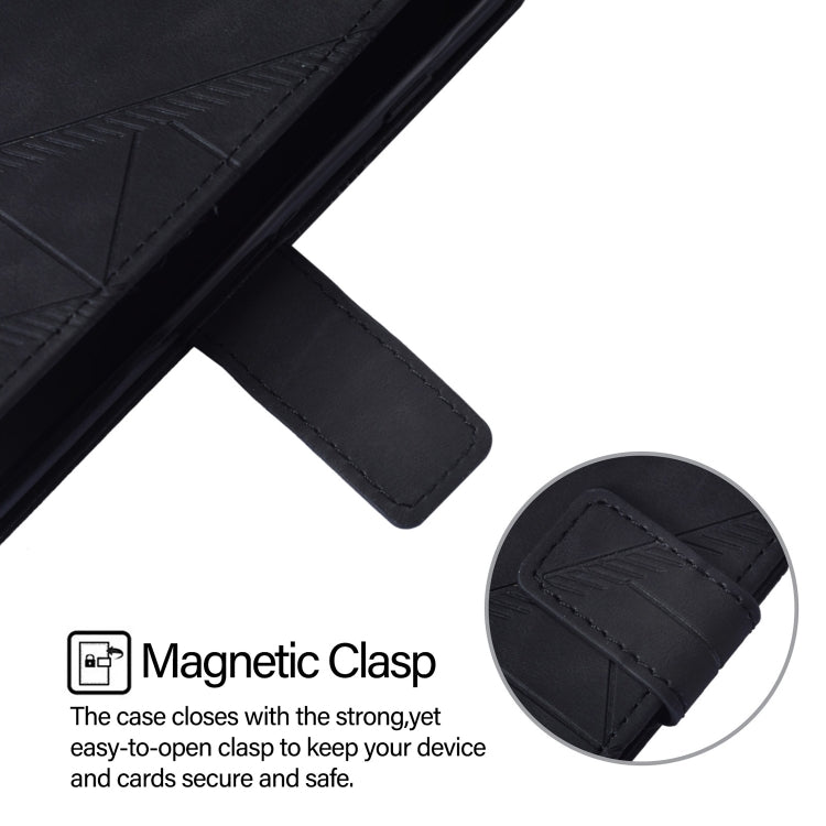 For Blackview A52 Crossbody 3D Embossed Flip Leather Phone Case(Black) - More Brand by PMC TechLife | Online Shopping South Africa | PMC TechLife | Buy Now Pay Later Mobicred