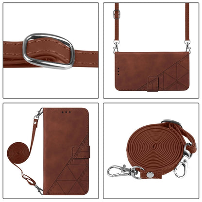 For Blackview A52 Crossbody 3D Embossed Flip Leather Phone Case(Brown) - More Brand by PMC Jewellery | Online Shopping South Africa | PMC Jewellery | Buy Now Pay Later Mobicred