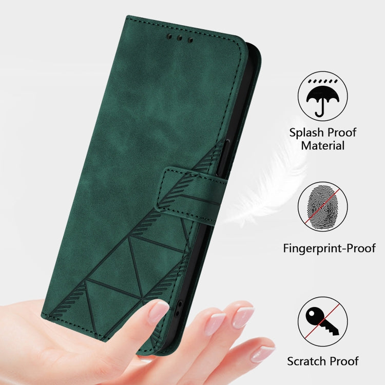 For Blackview A53 Crossbody 3D Embossed Flip Leather Phone Case(Green) - More Brand by PMC TechLife | Online Shopping South Africa | PMC TechLife | Buy Now Pay Later Mobicred