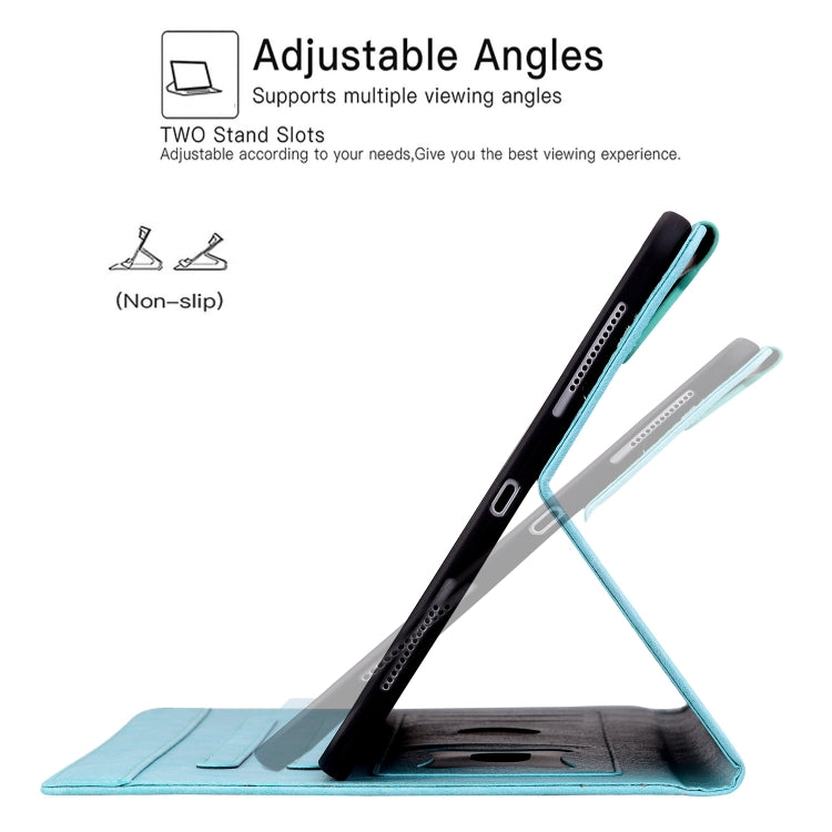 For Lenovo Tab M8 Cat Buckle Leather Tablet Case(Sky Blue) - Lenovo by PMC TechLife | Online Shopping South Africa | PMC TechLife | Buy Now Pay Later Mobicred