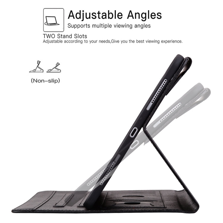 For Lenovo Tab P12 Cat Buckle Leather Tablet Case(Black) - Lenovo by PMC TechLife | Online Shopping South Africa | PMC TechLife | Buy Now Pay Later Mobicred