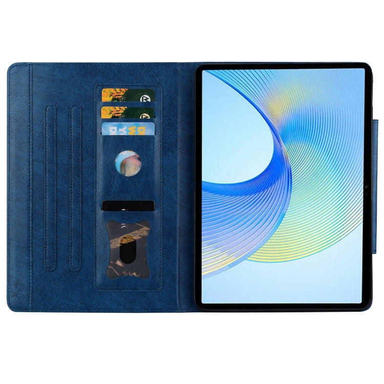 For Lenovo Tab P12 Cat Buckle Leather Tablet Case(Royal Blue) - Lenovo by PMC TechLife | Online Shopping South Africa | PMC TechLife | Buy Now Pay Later Mobicred
