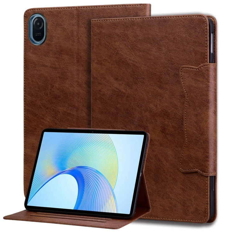 For Honor Pad 8 Cat Buckle Leather Tablet Case(Brown) - Honor by PMC TechLife | Online Shopping South Africa | PMC TechLife | Buy Now Pay Later Mobicred