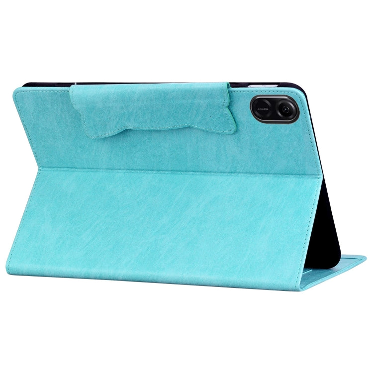 For Honor Pad X8a Cat Buckle Leather Tablet Case(Sky Blue) - Honor by PMC TechLife | Online Shopping South Africa | PMC TechLife | Buy Now Pay Later Mobicred