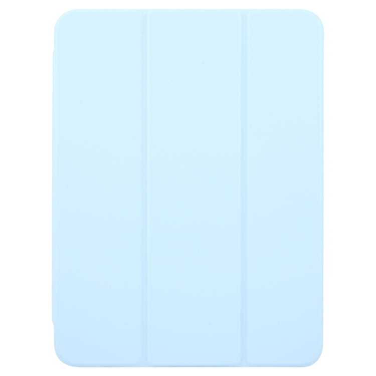 For iPad Air 13 2024 GEBEI Acrylic TPU 3-folding Rotating Smart Tablet Leather Case withh Pen Slot(Sky Blue) - iPad Air 13 2024 Cases by GEBEI | Online Shopping South Africa | PMC Jewellery | Buy Now Pay Later Mobicred