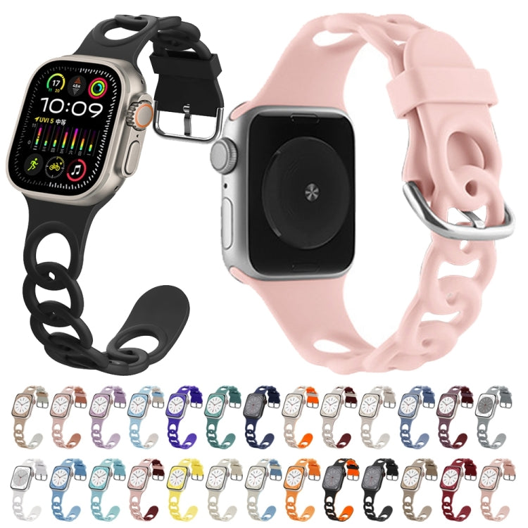 For Apple Watch SE 44mm Donut Hollow Silicone Watch Band(Emerald Green) - free shipping - PMc TechLife - Order now!