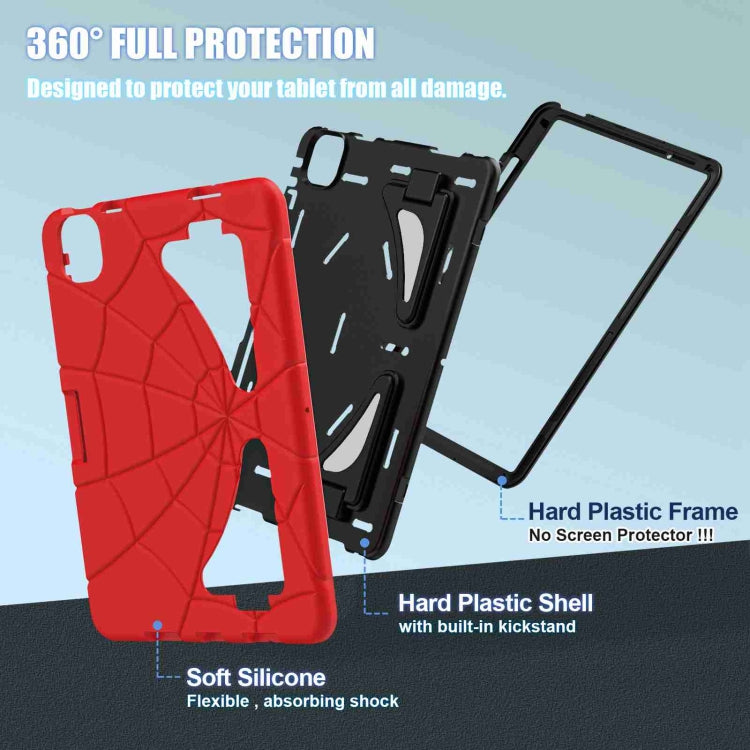 For iPad Air 11 2025 / 2024 Silicone + PC Shockproof Protective Tablet Case(Red Black) - iPad Air 11 2025 / 2024 Cases by PMC TechLife | Online Shopping South Africa | PMC TechLife | Buy Now Pay Later Mobicred