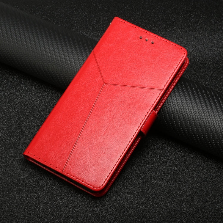 For Samsung Galaxy S25+ 5G Y-shaped Pattern Flip Leather Phone Case(Red) - free shipping - PMC Jewellery - Order now!