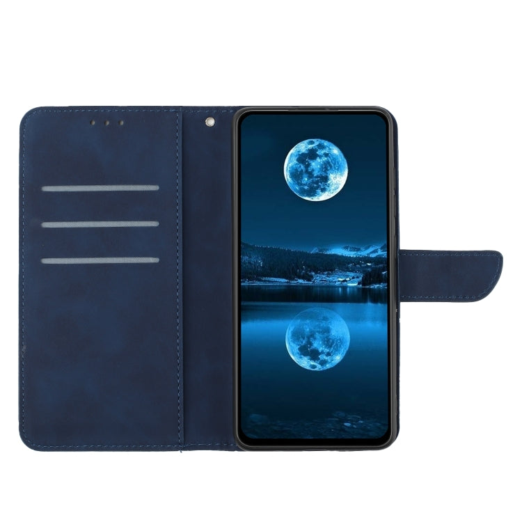 For Samsung Galaxy S25 Ultra 5G Stitching Embossed Leather Phone Case(Blue) - free shipping - PMC Jewellery - Order now!